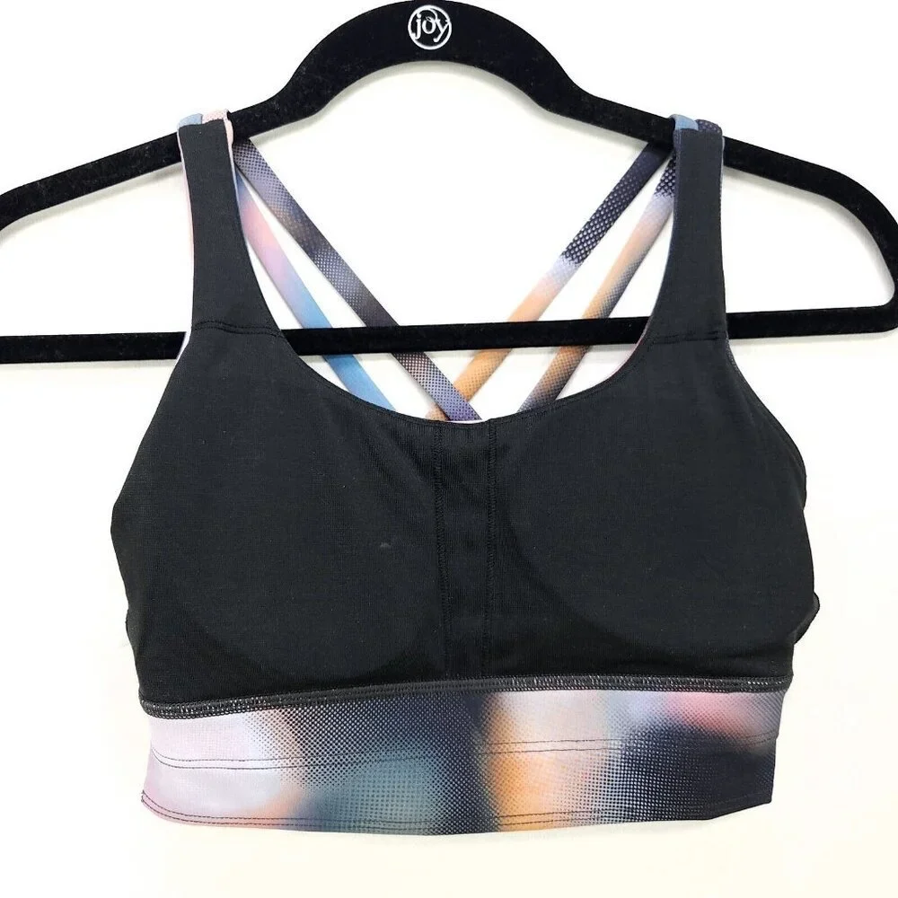 Lululemon Energy Longline Bra Size 4 Strappy Back DMTM Unique Color - Picture 10 of 15